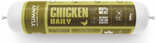 Yummy Chicken Daily σαλάμι σκύλου – μαγειρεμένο στον ατμό σε αποστειρωτή στους 120°C