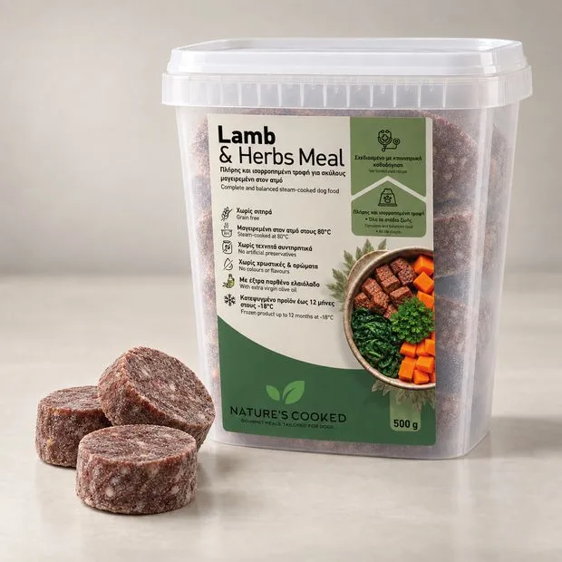 Nature's Cooked Lamb & Herbs Meal